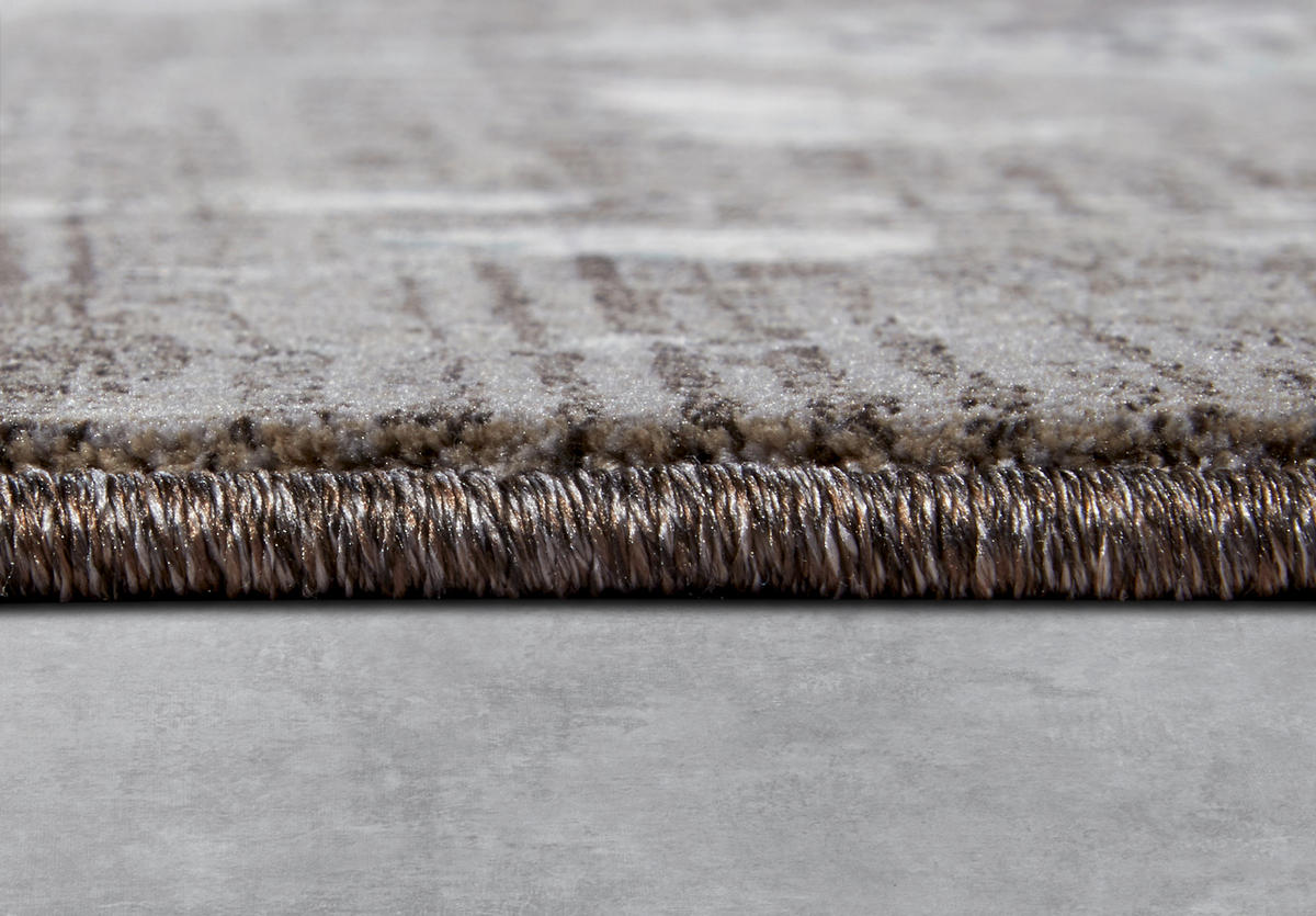 VINTAGE-TEPPICH 155/235 cm V&B 106069 Braun, Weiß  - Braun/Weiß, Design, Kunststoff/Textil (155/235cm) - Villeroy & Boch