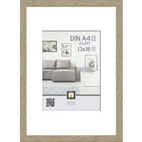 RÁM NA OBRAZY, 1 foto 21 cm x 29,7 cm - prírodná farba, Basics, plast (23/32/2,5cm)