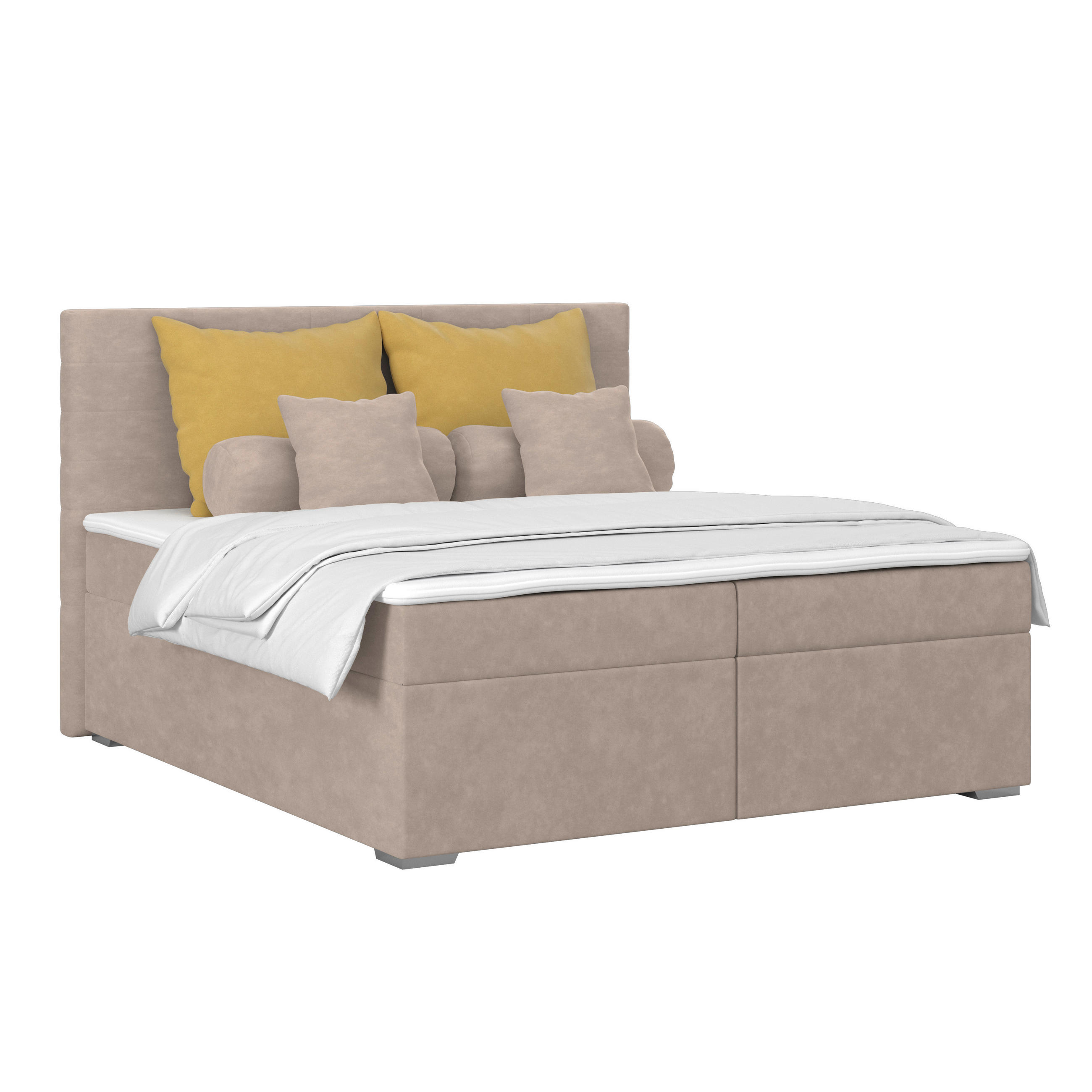 Polsterbett Mit Bettkasten 180x200 Adria Cappuccino