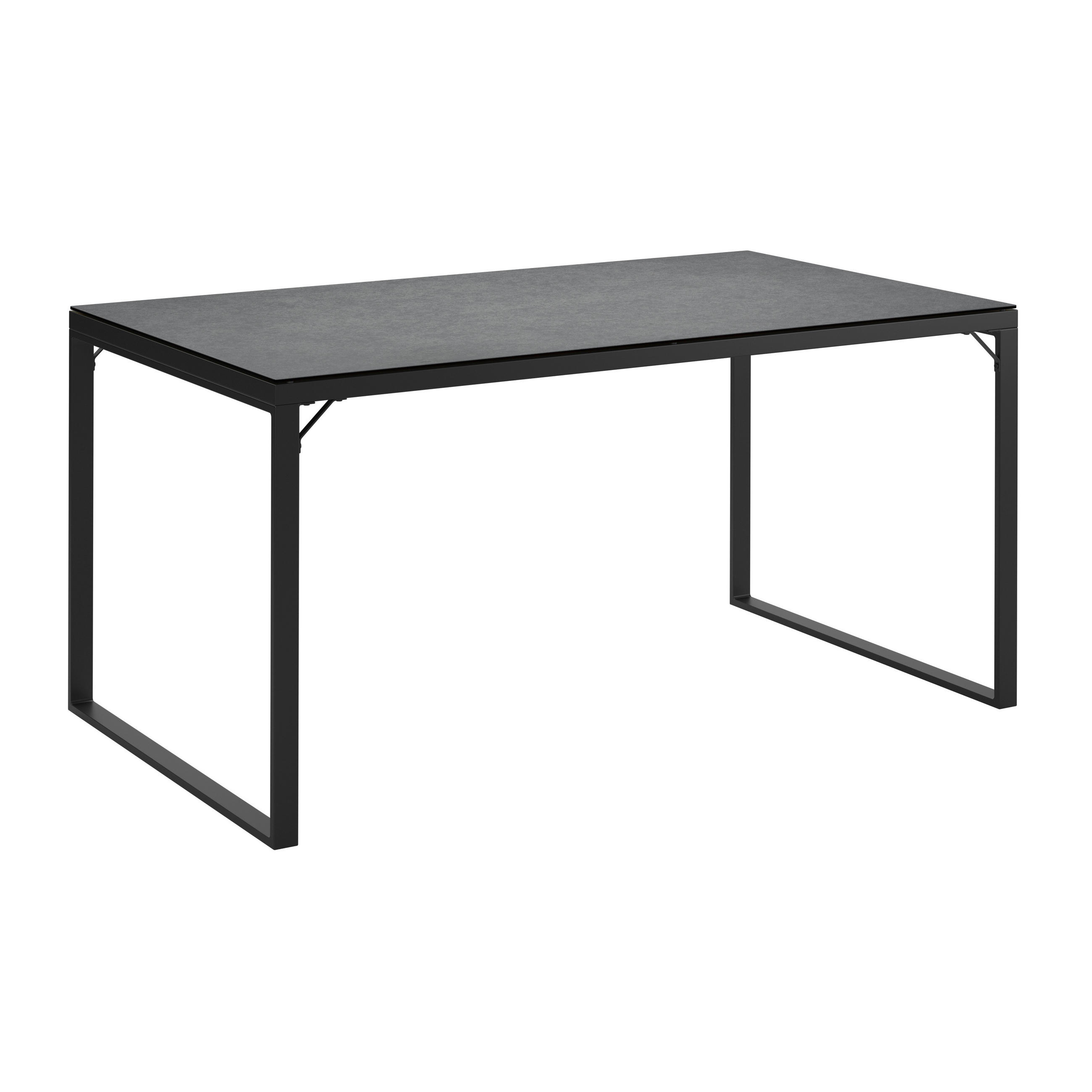GARTENTISCH Metall, Glas rechteckig  - Anthrazit, MODERN, Glas/Metall (140/69/80cm) - Ambia Garden