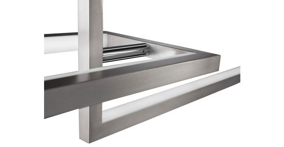 LED-HÄNGELEUCHTE 100 cm - Nickelfarben, Design, Kunststoff/Metall (100cm) - Ambiente
