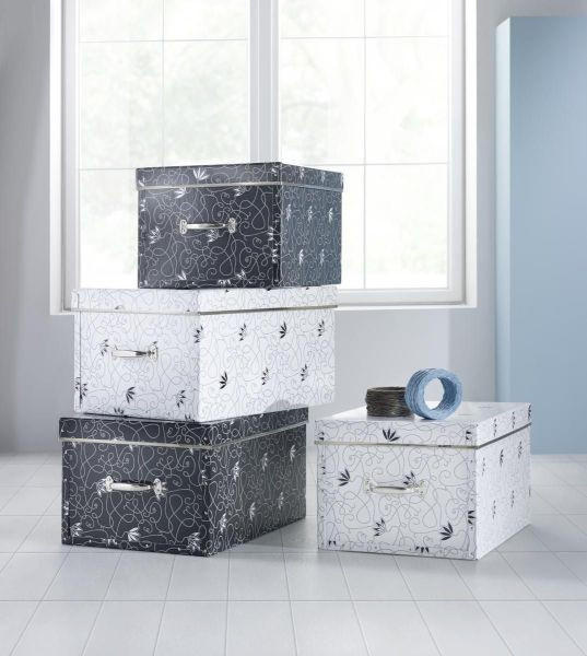 CUTIE DECORATIVĂ     - alb/negru, Basics, carton (50/28/38cm)