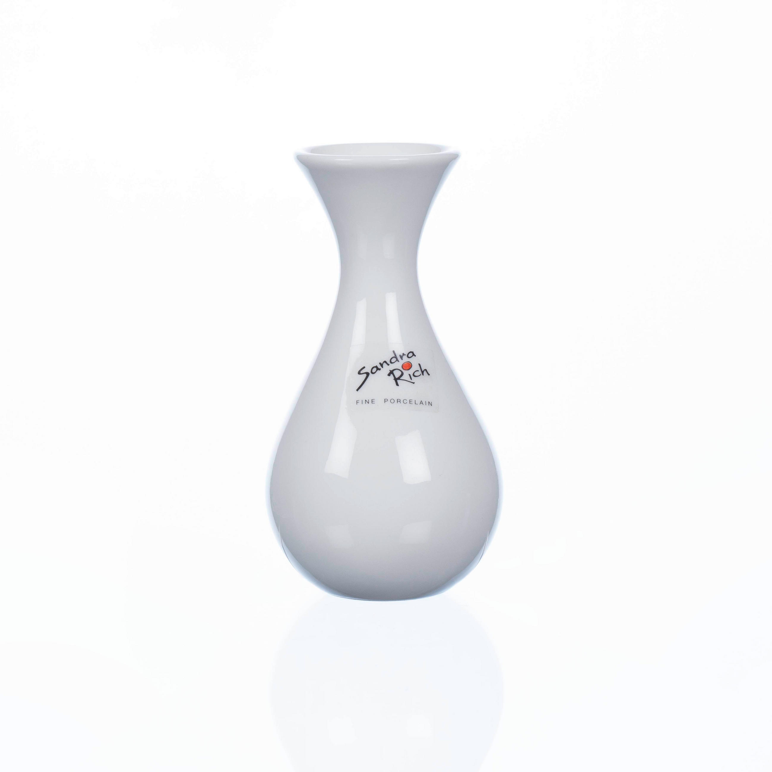 VASE 13 cm  - Weiß, Basics, Keramik (6,5/13cm)