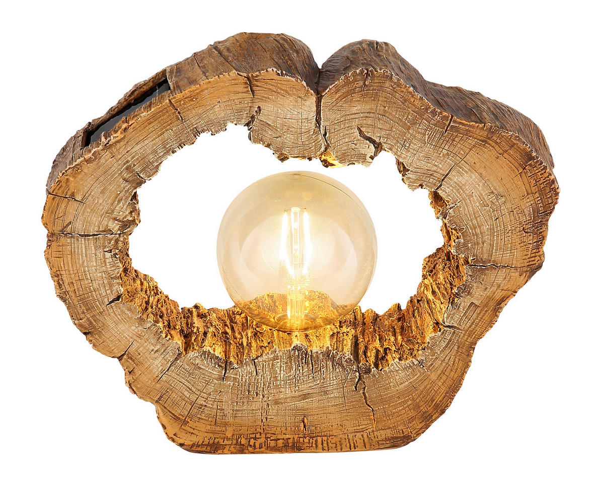 SOLARLEUCHTE 30,5/8,5/25,5 cm   - Braun, Natur, Kunststoff (30,5/8,5/25,5cm) - Globo