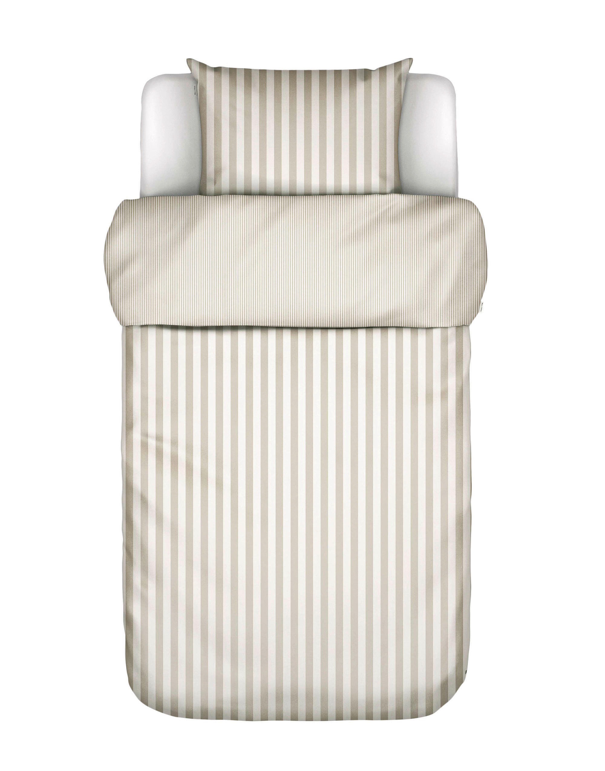 BETTWÄSCHE Classic Stripe Satin 155/220 cm  - Perlmutt, KONVENTIONELL, Textil (155/220cm) - Marc O'Polo