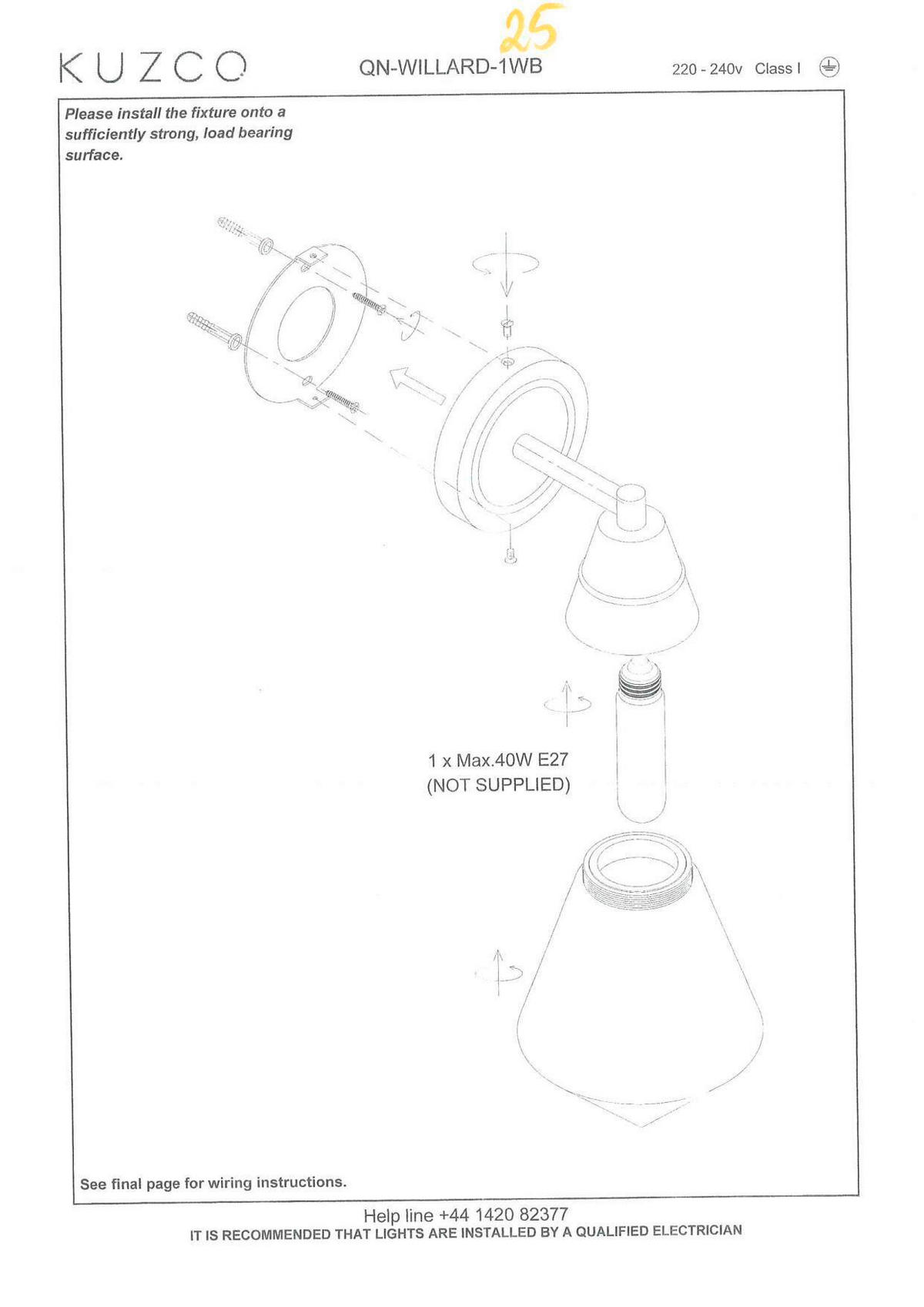 WANDLEUCHTE   - Bronzefarben, KONVENTIONELL, Glas/Metall (29,5/15,2/19,1cm) - Elstead Lighting