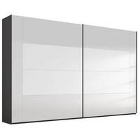 SCHWEBETÜRENSCHRANK in Graphitfarben  - Graphitfarben, Design, Glas/Holzwerkstoff (316/223/68cm) - Xora