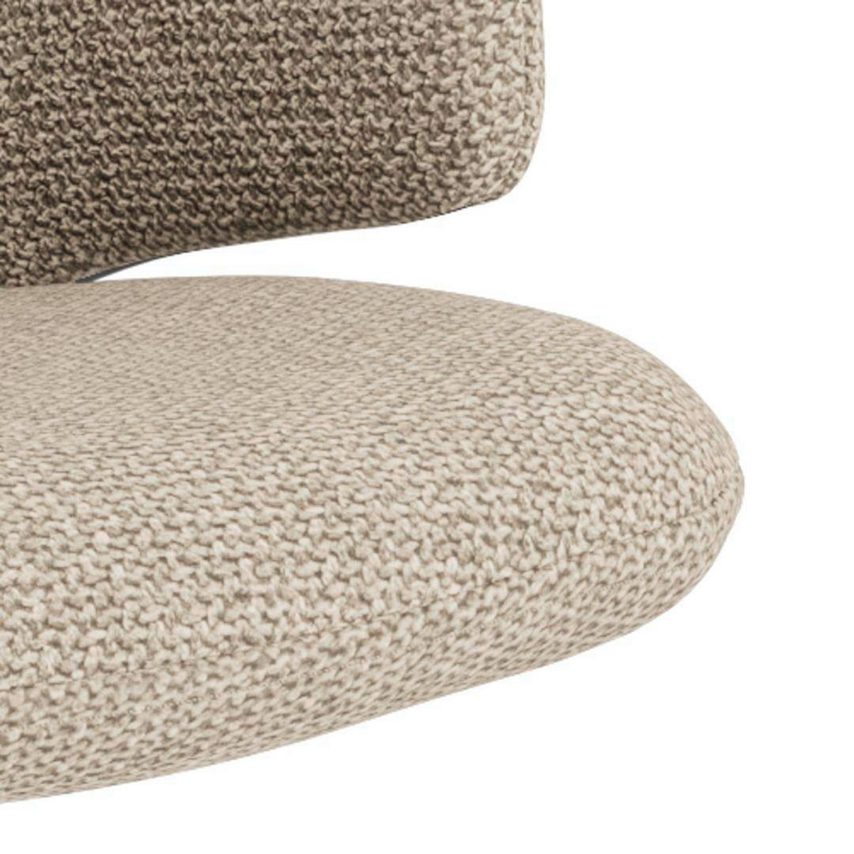 STOL 2 styck  vävt tyg  beige  - beige/grå, Modern, metall/textil (50/83/44,5cm)