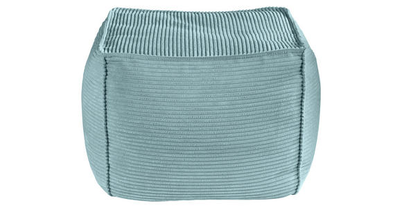 POUF Cord 66/40/66 cm  - Hellblau, KONVENTIONELL, Textil (66/40/66cm) - Hom`in