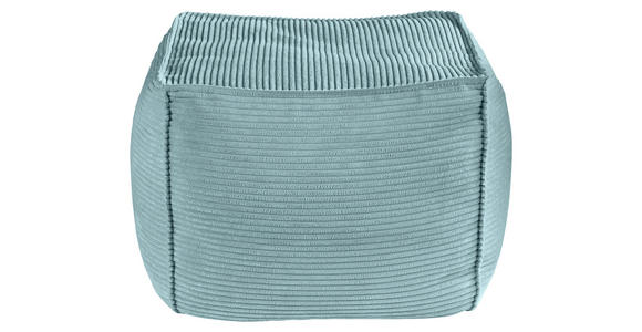 POUF in Hellblau Textil  - Hellblau, KONVENTIONELL, Textil (66/40/66cm) - Hom`in