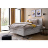 BOXSPRINGBETT 180/200 cm  in Creme  - Creme/Schwarz, MODERN, Textil (180/200cm) - MID.YOU