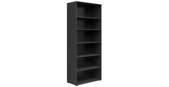 REGAL Graphitfarben - Anthrazit/Graphitfarben, MODERN, Holzwerkstoff/Kunststoff (80/195/40cm) - Carryhome