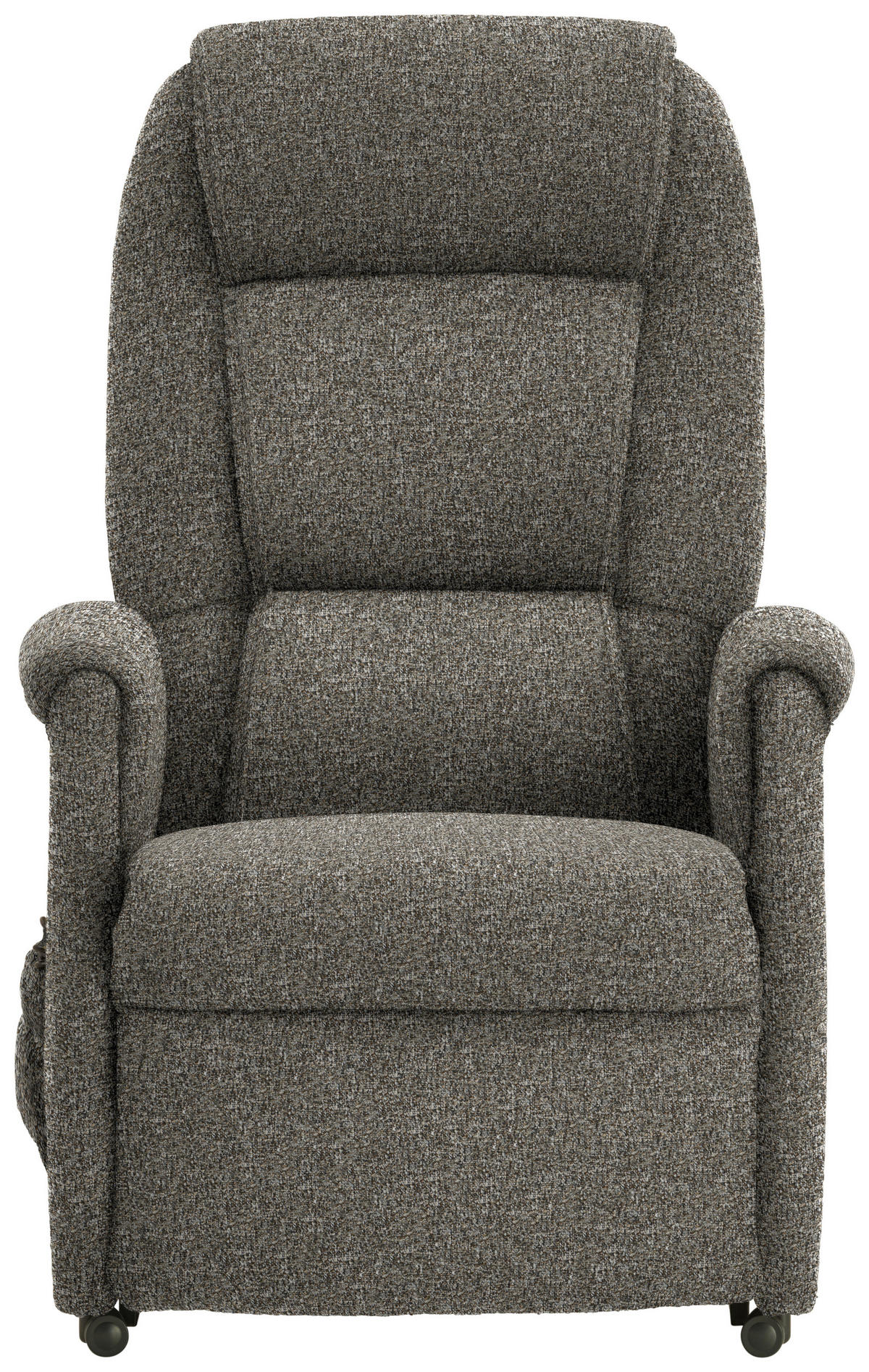 FERNSEHSESSEL in Flachgewebe Graubraun  - Graubraun/Schwarz, KONVENTIONELL, Kunststoff/Textil (69/105/82cm) - Himolla