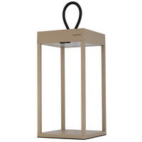 STOLNÍ LAMPA NA BATERIE 15/15/30 cm - pískové barvy, Konvenční, kov/plast (15/15/30cm) - Dieter Knoll