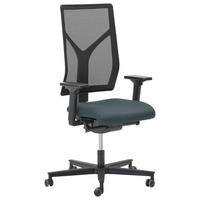 DREHSTUHL Grau  - Schwarz/Grau, KONVENTIONELL, Kunststoff/Textil (63/105/46cm) - Dieter Knoll