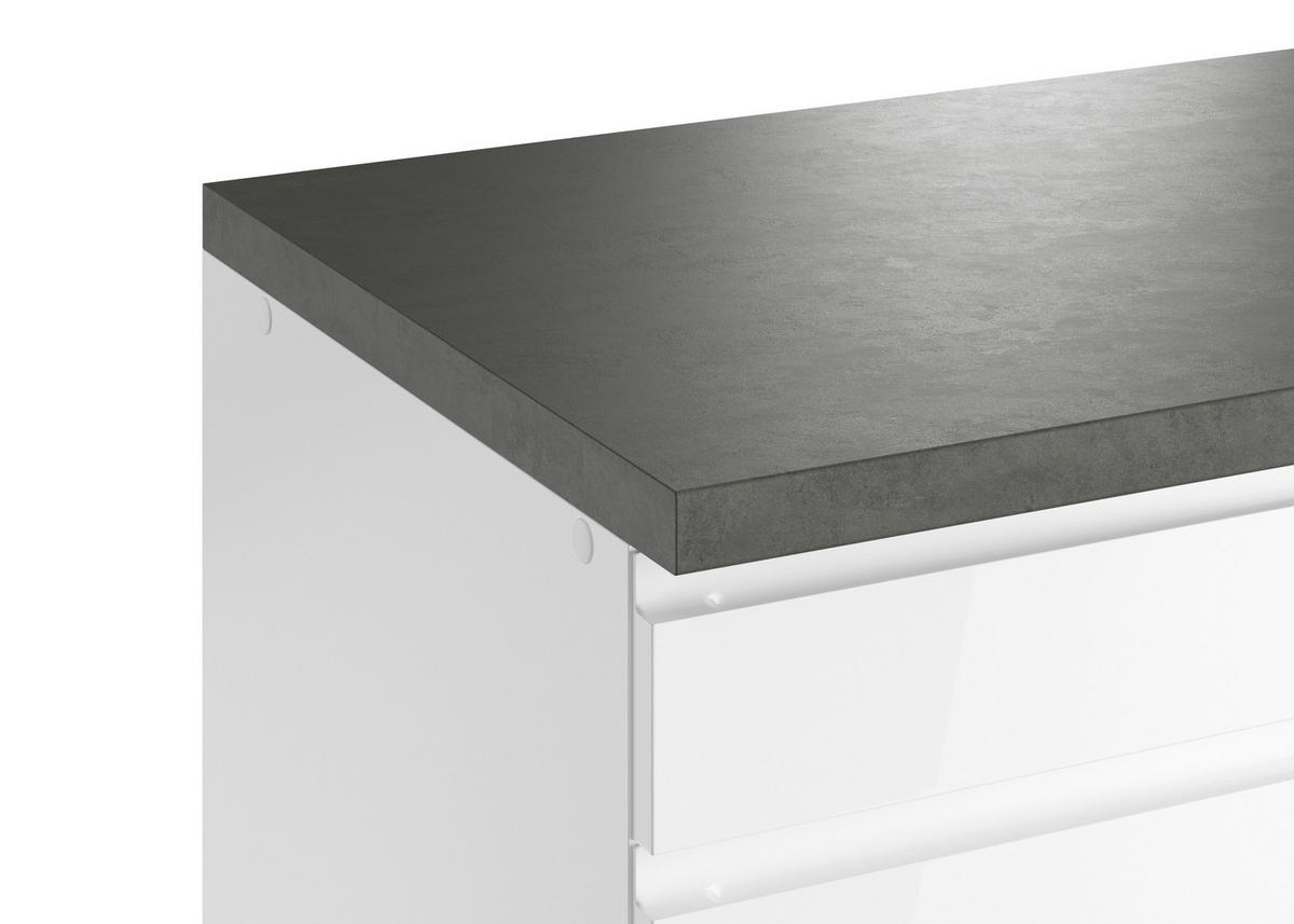 BÄNKSKÅP 180/86/60 cm  i grå, vit, vit högglans  - vit/vit högglans, Lifestyle, trämaterial (180/86/60cm) - Held