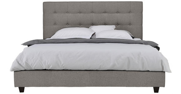 POLSTERBETT Lattenrost Hellgrau 180/200 cm - Hellgrau, MODERN, Holz/Textil (180/200cm) - Carryhome