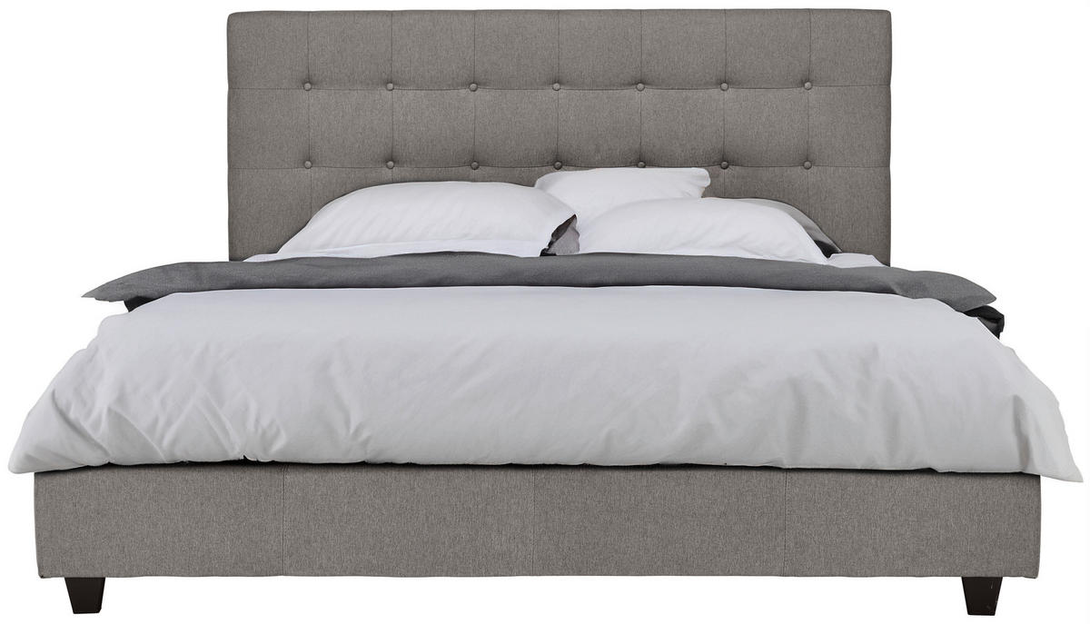 ČALOUNĚNÁ POSTEL, 180/200 cm, světle šedá - světle šedá, Moderní, dřevo/textil (180/200cm) - Carryhome
