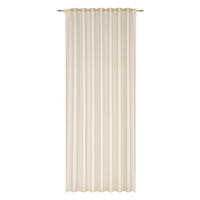 HOTOVÝ ZÁVĚS, průhledné, 140/245 cm - pískové barvy, Basics, textil (140/245cm) - Esposa