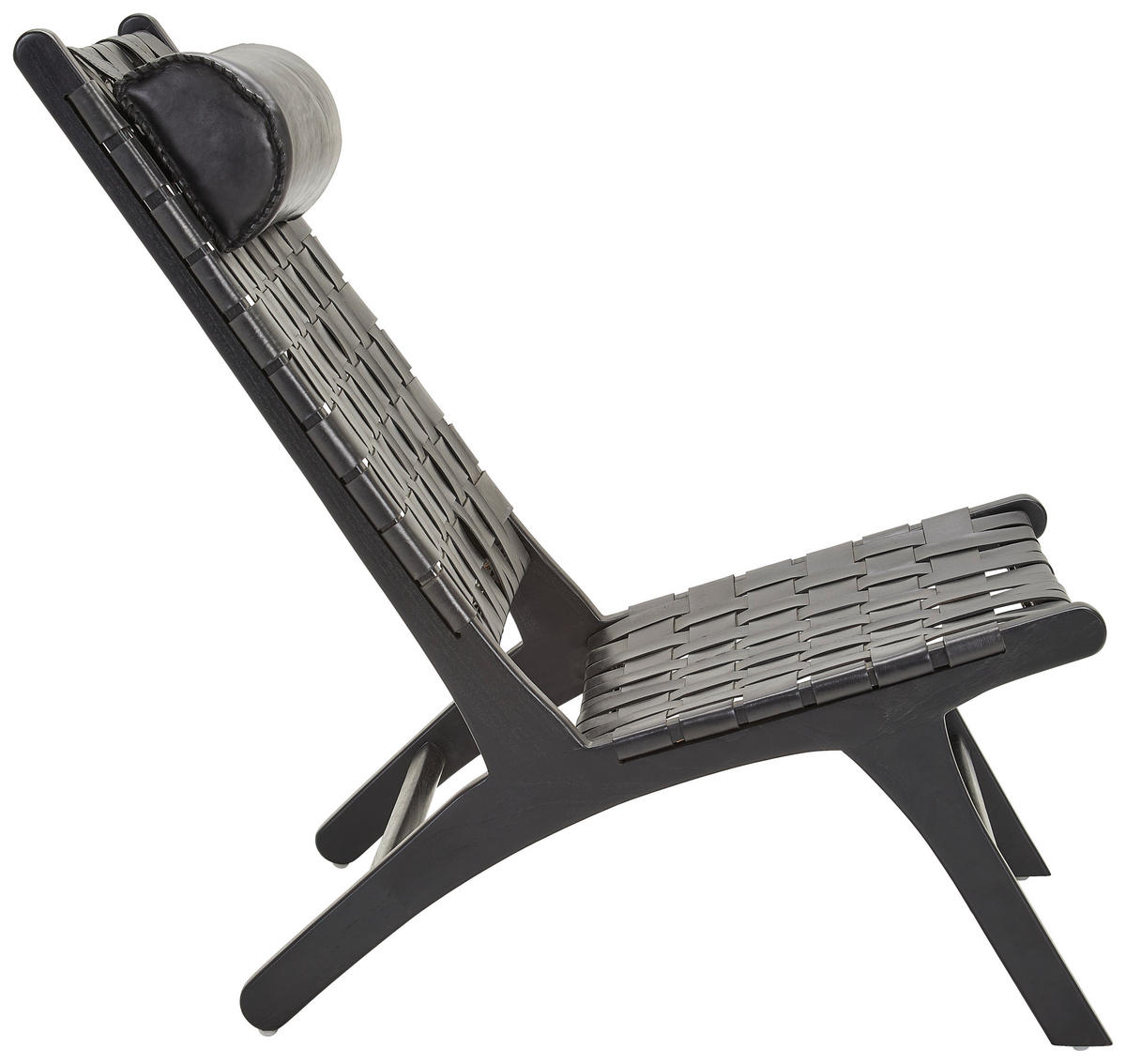 FOTEL - fekete, Basics, bőr/fa (65/98/90cm) - MID.YOU