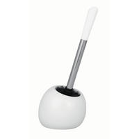 WC-BÜRSTENGARNITUR - Weiß, Basics, Keramik/Kunststoff (15/34,5/14,5cm) - Wenko