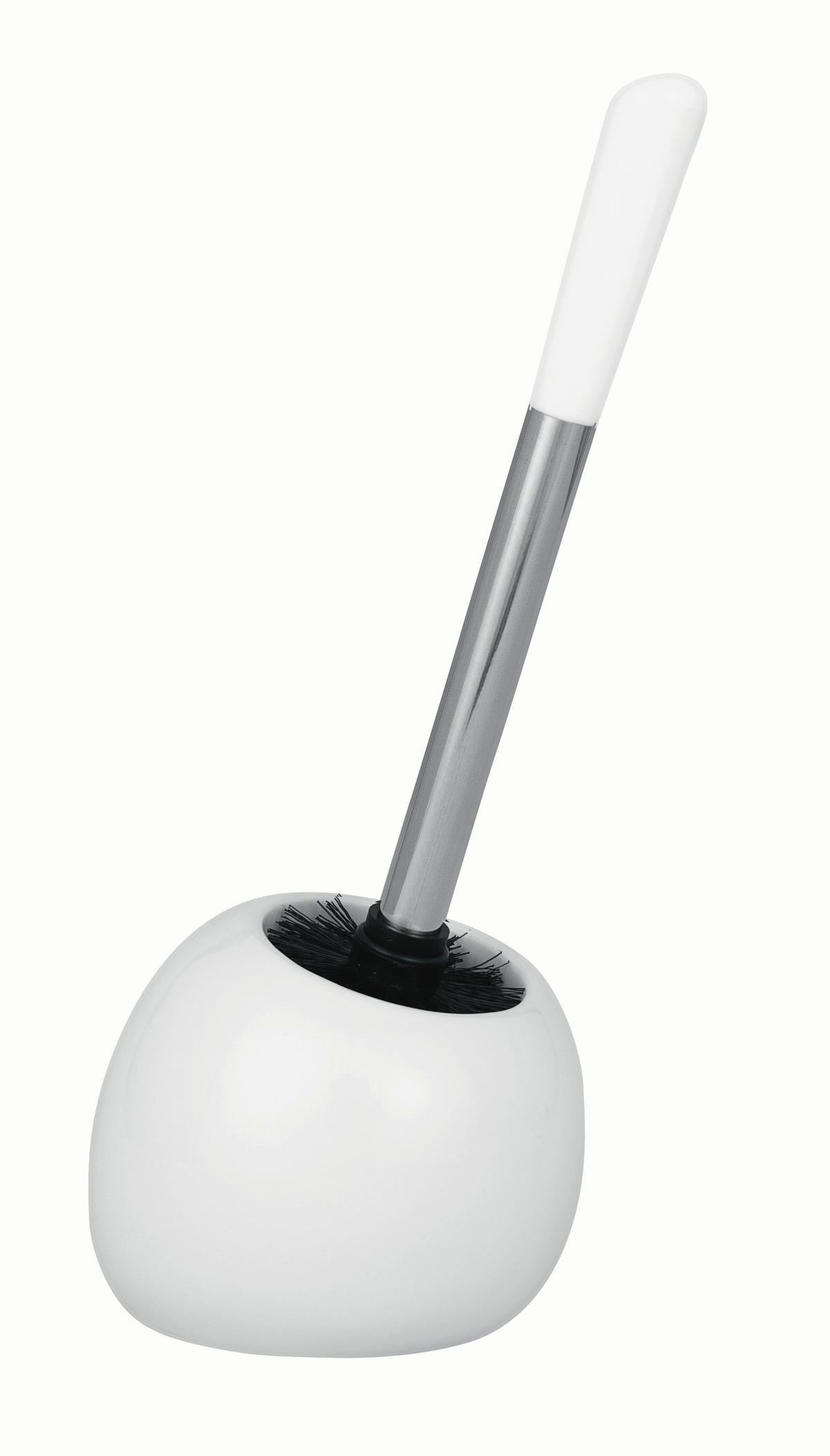 WC-BÜRSTENGARNITUR - Weiß, Basics, Keramik/Kunststoff (15/34,5/14,5cm) - Wenko