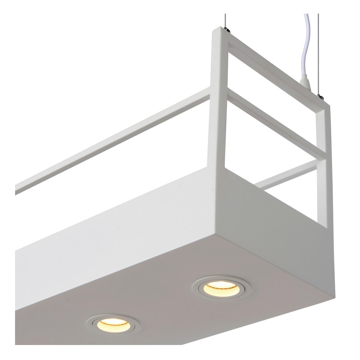 HÄNGELEUCHTE Miravelle 110/22 cm   - Weiß, MODERN, Metall (110/22cm) - Lucide