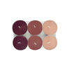 TEELICHTSET 6 Stück  - Pink/Hellrosa, Basics, Naturmaterialien/Paraffin (5,7/1,9cm) - Ambia Home