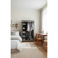 STOFFSCHRANK 110/178/46 cm  in Grau  - Grau, Basics, Kunststoff/Textil (110/178/46cm) - Carryhome