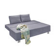 SCHLAFSOFA  in Grau  - Chromfarben/Grau, Design, Textil/Metall (197/88/89cm) - Xora
