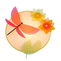 KINDERWANDLEUCHTE Libelle 25/25/8 cm   - Gelb/Multicolor, Trend, Kunststoff (25/25/8cm)