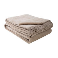 DECKE 150/200 cm  - Taupe, Basics, Textil (150/200cm)
