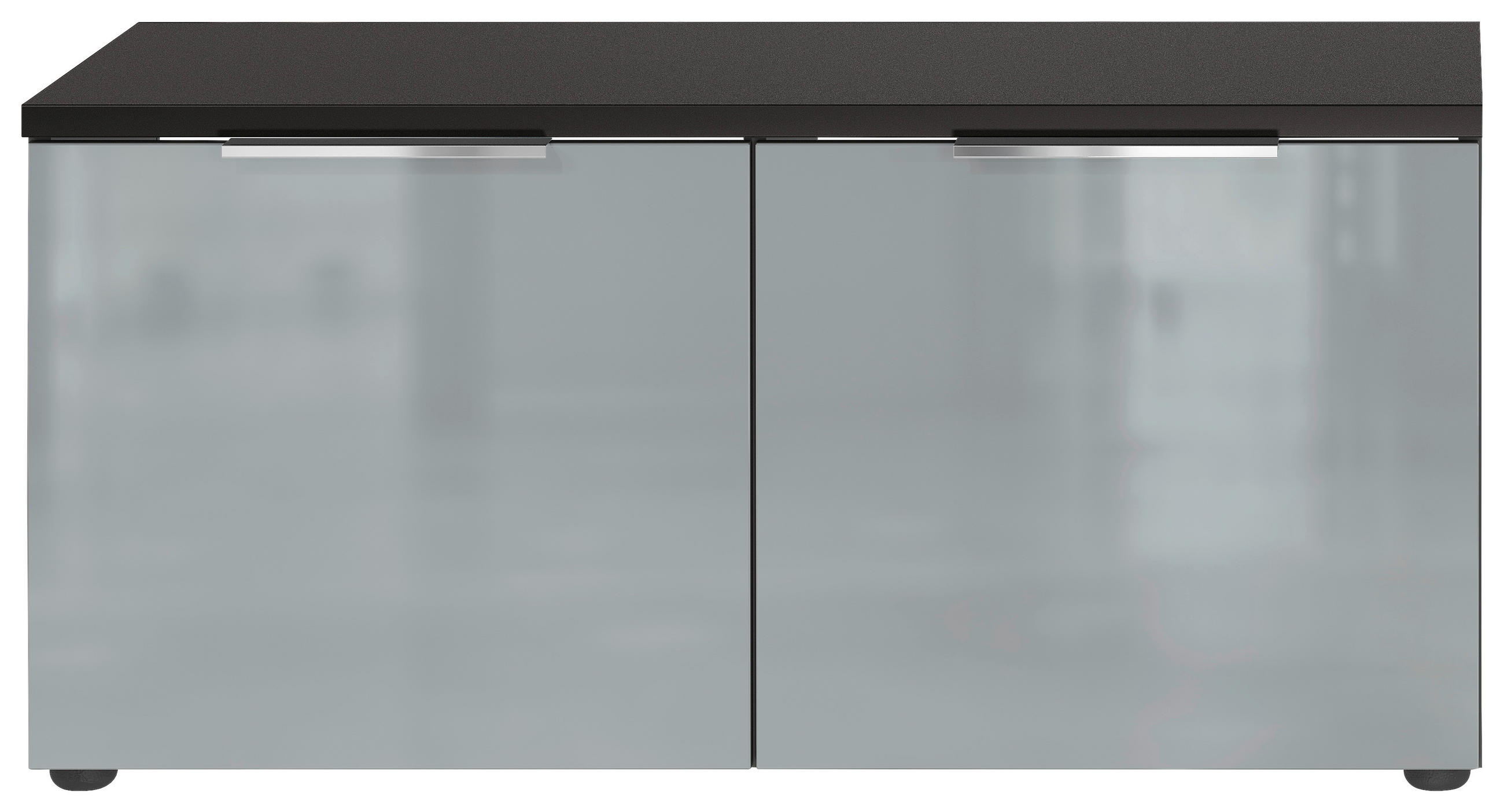 SCHUHBANK 97/47/40 cm  - Chromfarben/Silberfarben, MODERN, Glas/Holzwerkstoff (97/47/40cm) - Germania