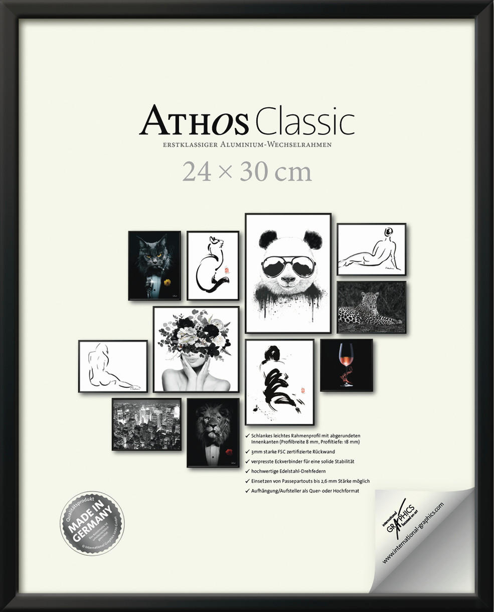 BILDERRAHMEN - Schwarz, Basics, Papier/Holzwerkstoff (24/30/1,8cm)