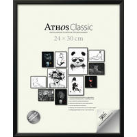 BILDERRAHMEN - Schwarz, Basics, Papier/Holzwerkstoff (24/30/1,8cm)