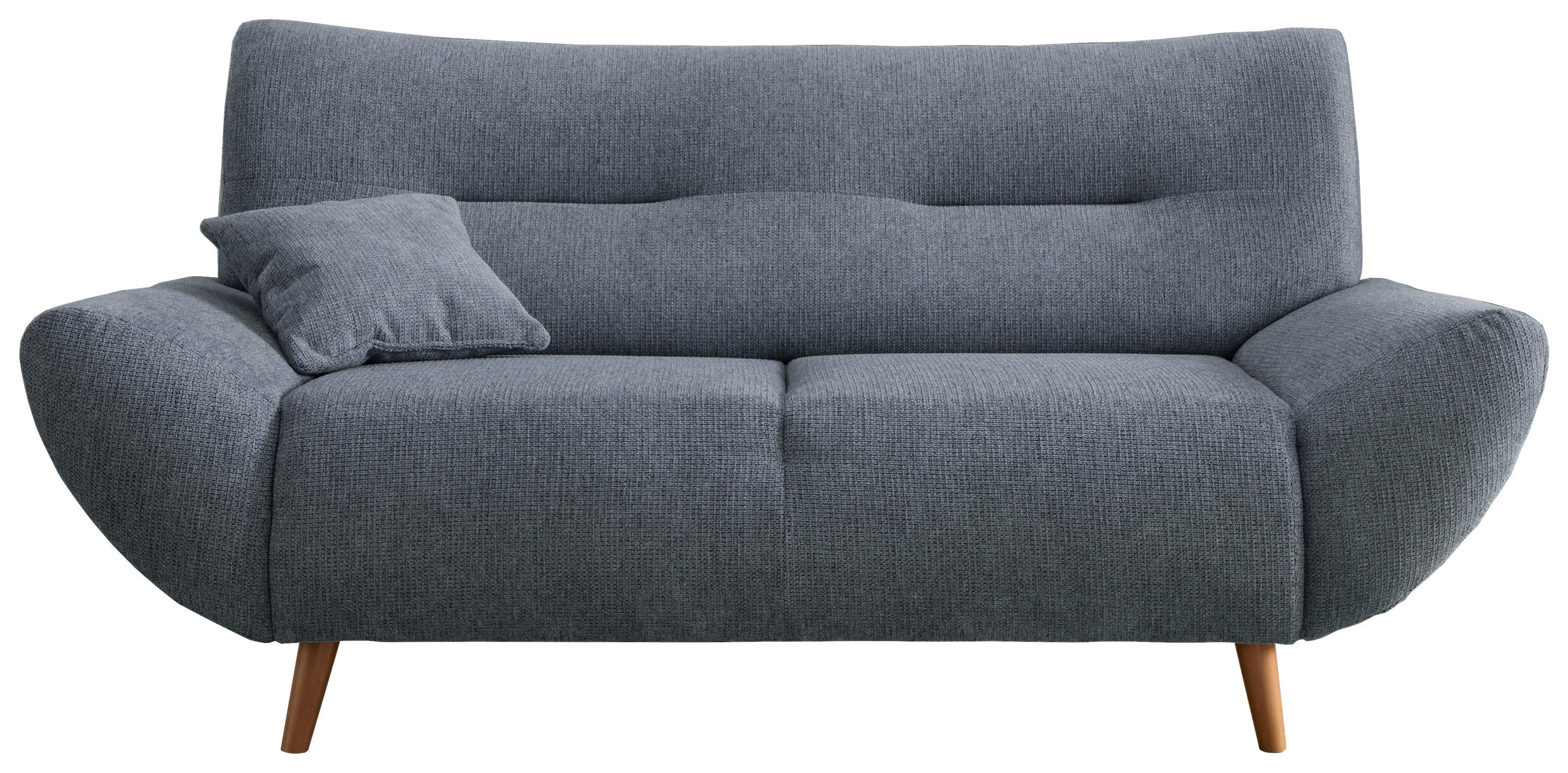 2-SITZER-SOFA in Chenille Hellblau - Wildeiche/Hellblau, Modern, Holz/Textil (173/81/90cm) - MID.YOU