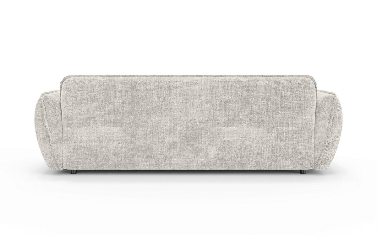 VIERSITZER-SOFA Nelia Chenille Beige  - Beige/Schwarz, Design, Kunststoff/Textil (250/81/114cm) - P & B