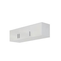 NASTAVEK ZA OMARO - bela/barve aluminija, Konvencionalno, umetna masa/leseni material (136/39/54cm) - Xora