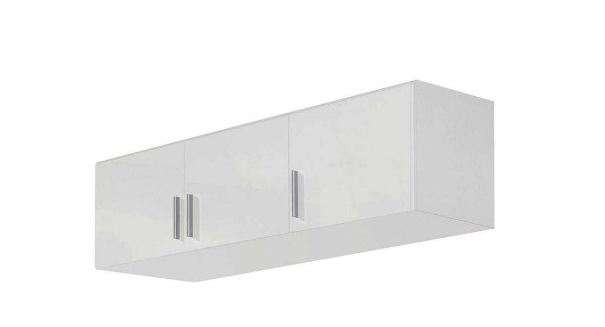 NASTAVEK ZA OMARO - bela/barve aluminija, Konvencionalno, umetna masa/leseni material (136/39/54cm) - Xora