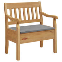 SITZBANK 83/93/58 cm Weiß, Laugenfarbig Kiefer massiv  - Laugenfarbig/Weiß, ROMANTIK / LANDHAUS, Holz (83/93/58cm) - Boxxx