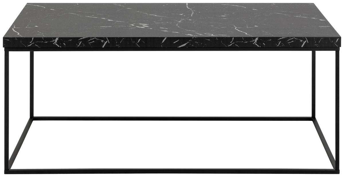 COUCHTISCH in Holz, Metall 110/55/45 cm   - Schwarz, Design, Holz/Metall (110/55/45cm) - MID.YOU