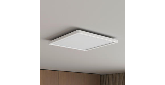 LED-DECKENLEUCHTE Giga 29,3/29,3/2,8 cm  - Weiß, Basics, Kunststoff (29,3/29,3/2,8cm) - Novel