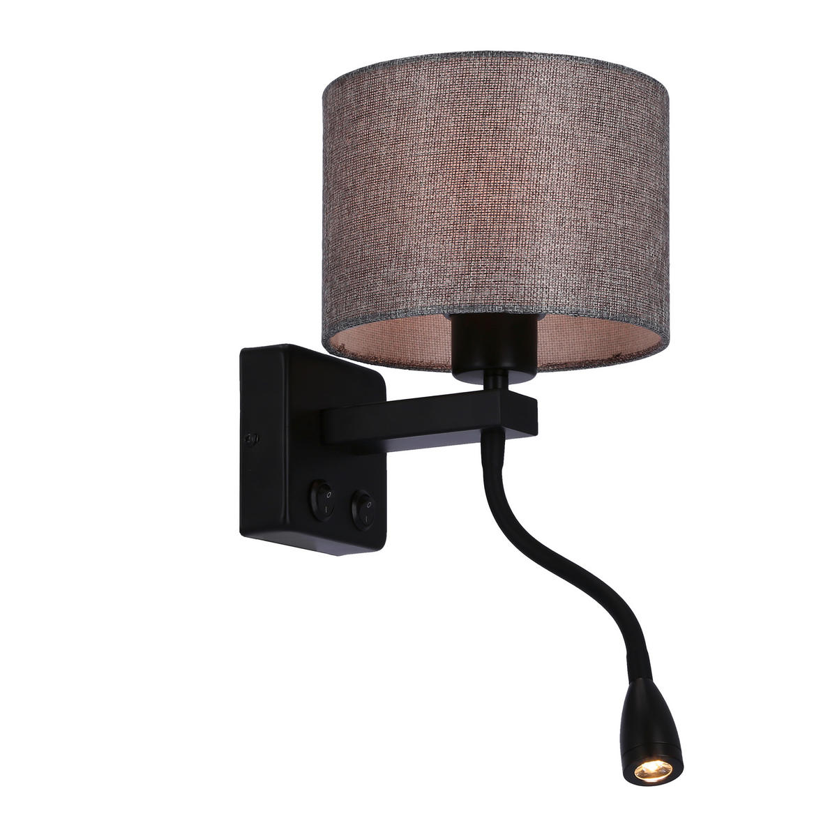 VÄGGLAMPA 22/18/44 cm   - svart, Basics, metall (22/18/44cm)