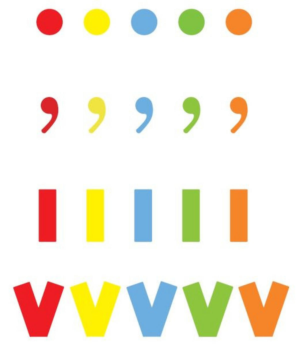 DEKORATIVNE ČRKE - večbarvno, Basics, les