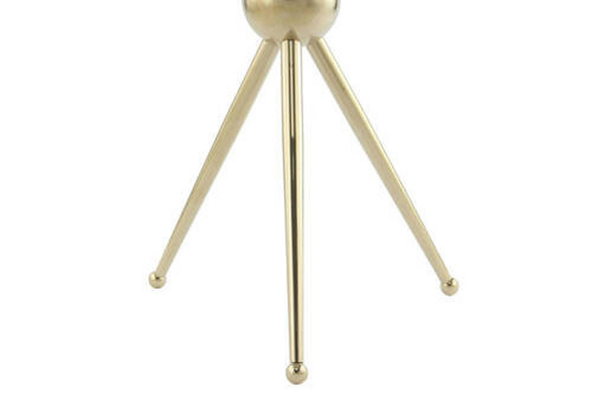 BEISTELLTISCH in Metall, Glas 46/46/52 cm  - Goldfarben, Modern, Glas/Metall (46/46/52cm) - Kayoom