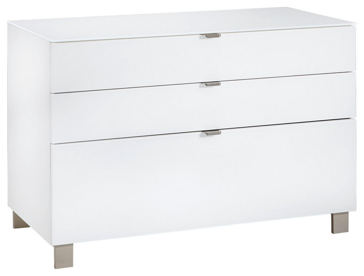SIDEBOARD  in 110,1/73,1/52,5 cm  - Edelstahlfarben/Champagner, Design, Glas/Holzwerkstoff (110,1/73,1/52,5cm) - Hom`in