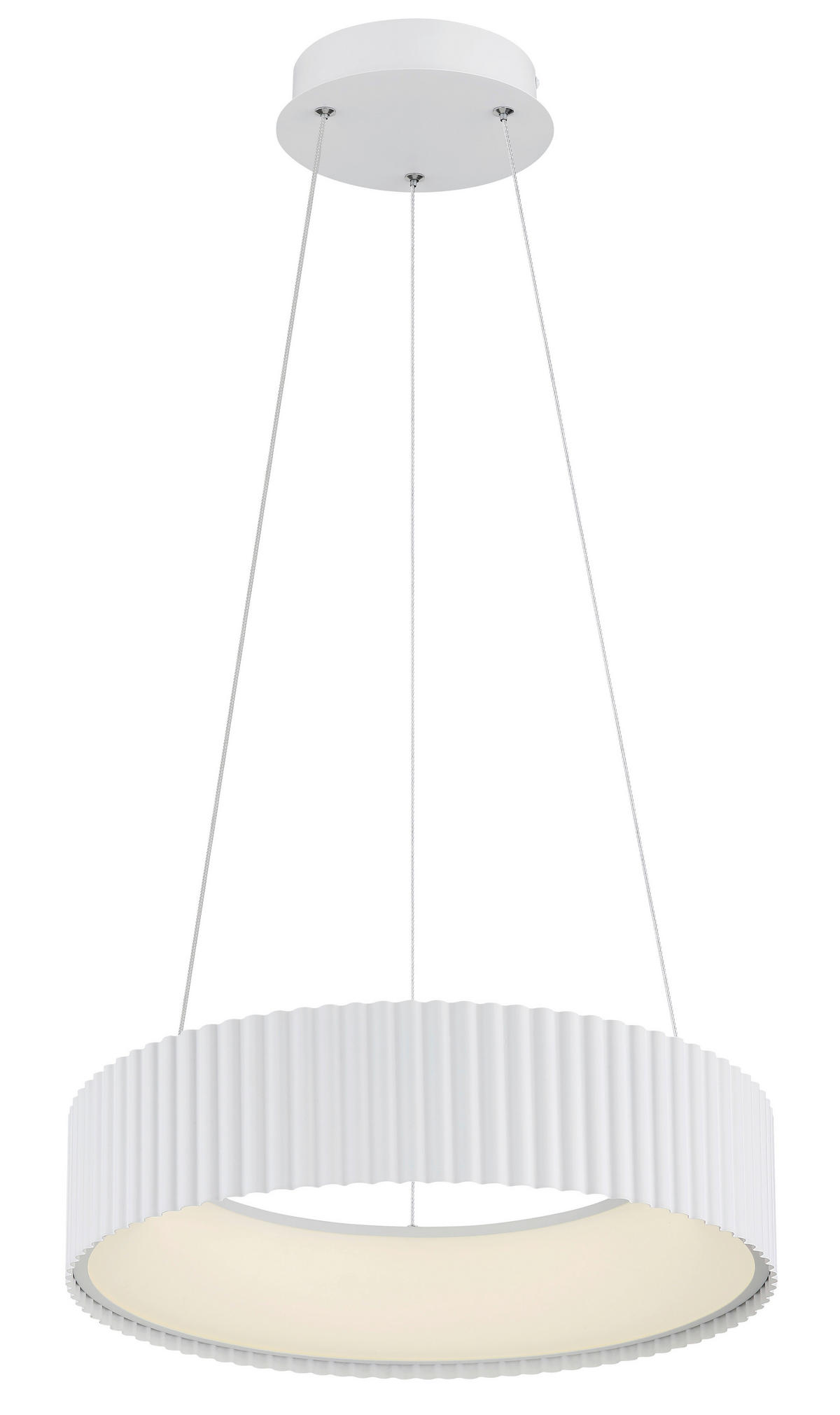 HÄNGELEUCHTE 46/120 cm  - Opal/Weiß, Trend, Kunststoff/Metall (46/120cm) - Collett's Monde