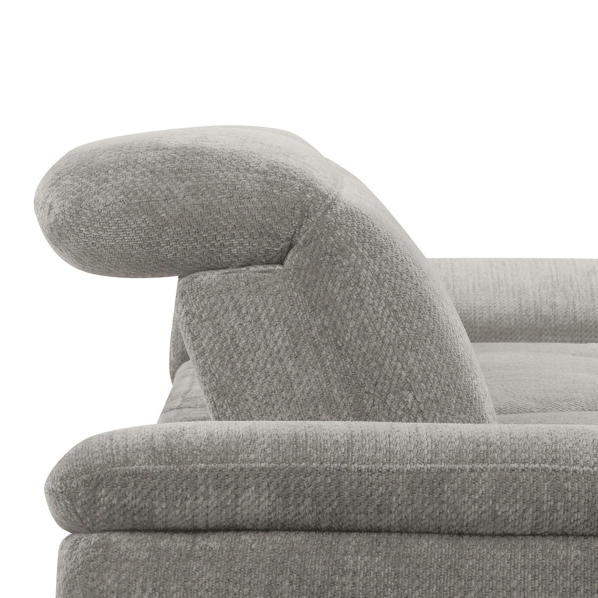 ECKSOFA  Webstoff Grau  - Schwarz/Grau, Design, Textil/Metall (268/195cm) - Livetastic