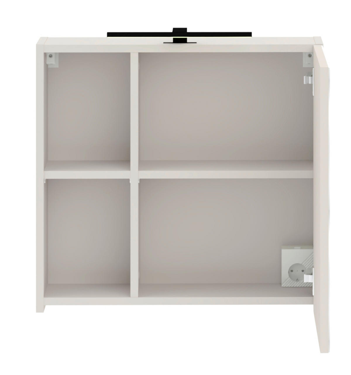 SPIEGELSCHRANK 60/56/15,1 cm  - Kaschmir, Trend, Glas/Holzwerkstoff (60/56/15,1cm) - Respekta
