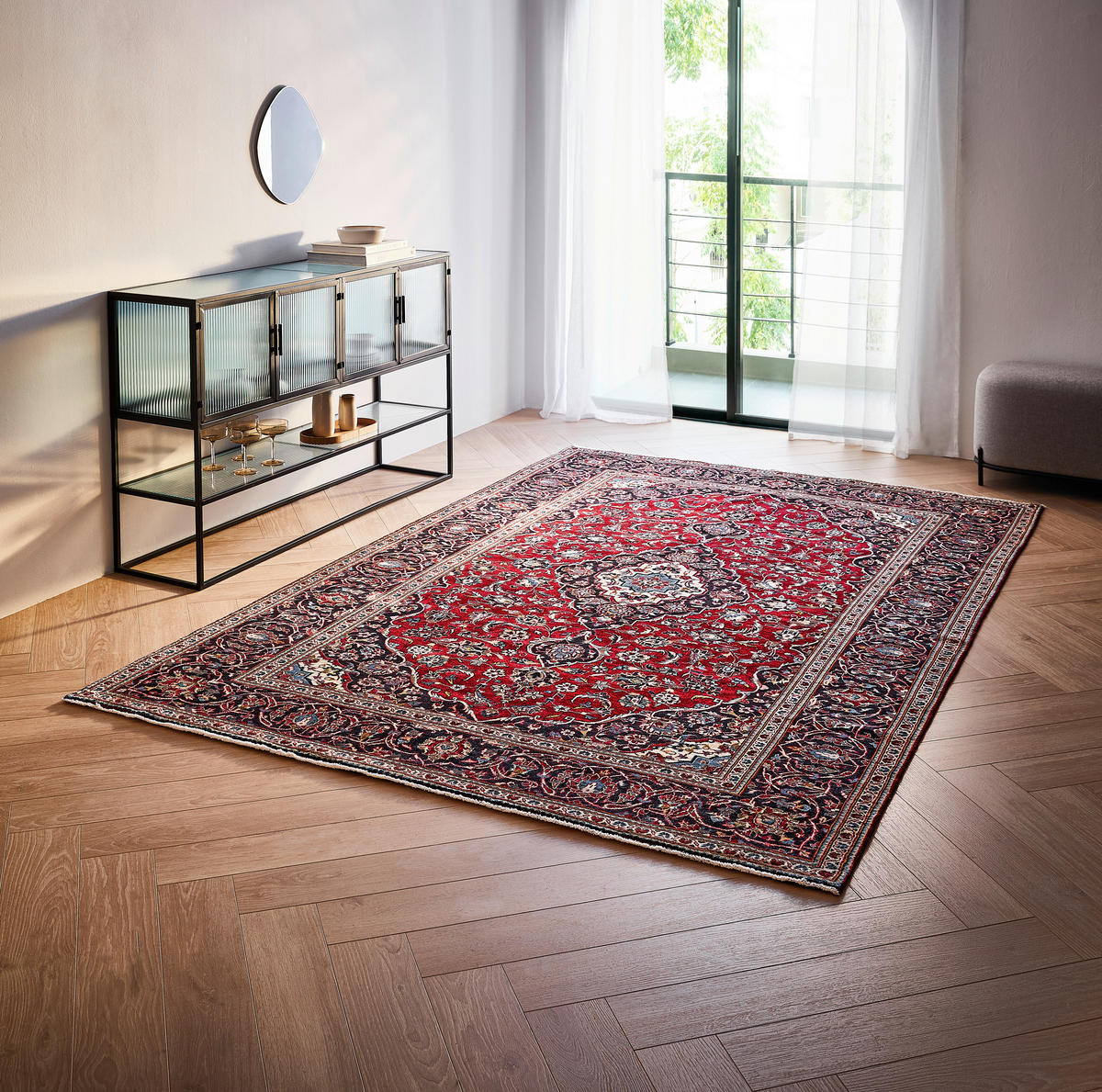 Wollteppich  višebojna     - višebojna, Osnovno, tekstil (200/300cm) - Cazaris